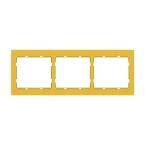 Plaque Triple Horizontale Moutarde Jade