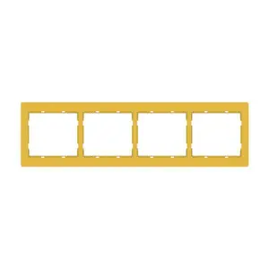 Plaque Quadruple Horizontale Moutarde