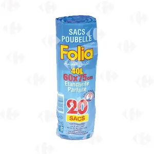 Sac Poubelle Parfumé 60x75cm Folia 20 unités