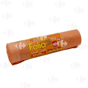Sac Poubelle Parfumé Lien Coulissant 100L 82x86cm Folia 10 unités