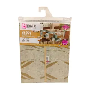 Nappe Toile Cirée Rectangulaire Premium Mona 140x160cm.