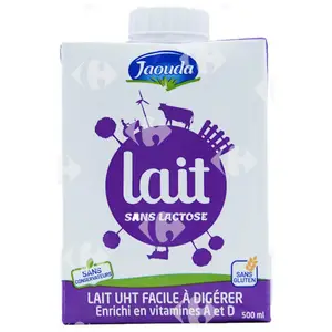 Lait UHT Entier Jaouda 500ml.