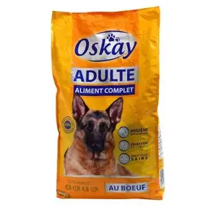 Croquettes au bœuf pour chien adulte 10Kg - OSKAY