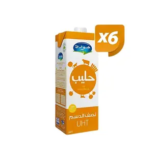 Lait uht demi écrémé 6x1L - JAOUDA