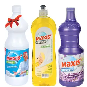 Nettoyant sol Lavande Maxis' 1l + Liquide vaisselle Citron 750ml + Eau de Javel 1l Gratuite