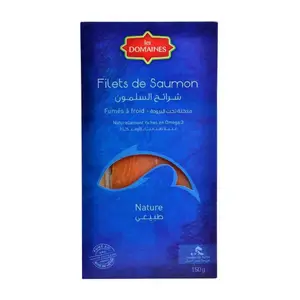 Filets de saumon fumés Nature 150g - LES DOMAINES