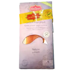 Filets de truite fumée nature 2x100g +filet de saumon 50g -LES DOMAINES