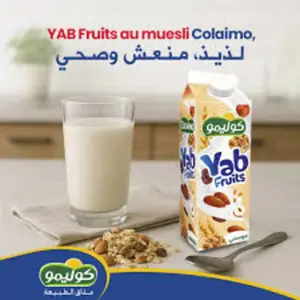 yaourt à boire fruits muesli 440g - COLAIMO