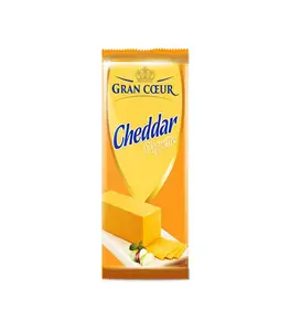Fromage cheddar orange plaquette 235g - GRAND CŒUR