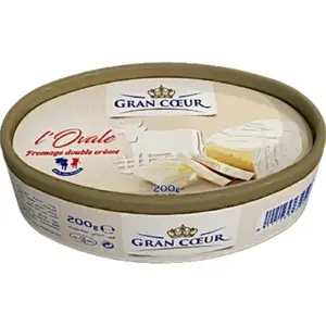Fromage double crème L’Ovale 200g - GRAN CŒUR