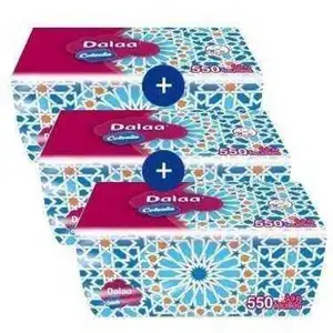 Tripack mouchoirsDalaa 550 unités