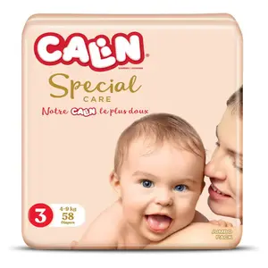 Couches bébé Spécial Care taille 3 (4-9kg) midi x58 unités - CALIN