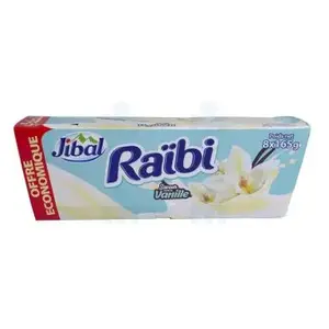 Yaourt à boire aromatisé à la vanille Raïbi 8 x 165g - JIBAL