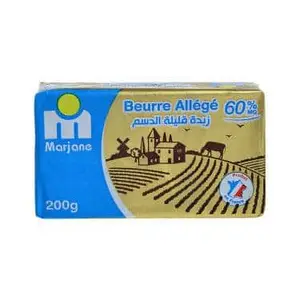Beurre doux en plaquette 200g - MARJANE