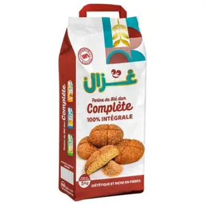 Farine Complète Kraft Ghazal 5kg.