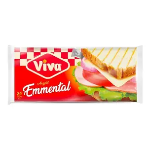 Fromage Tranches Fondu à l'Emmental Viva 24 tranches 400g