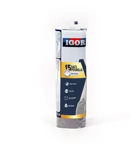 Igor Sacs Poubelle Gris 15X30L