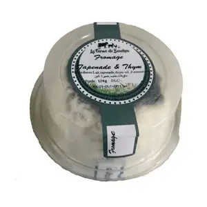 Fromage de chèvre tapenade et thym 120g - - LA FERME DE BOUSKOURA