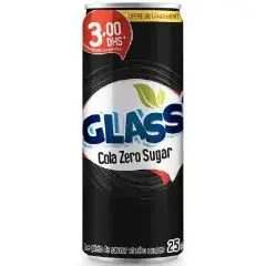 Glass Boisson gazeuse cola zéro canette 25cl