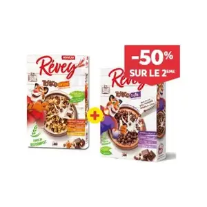 Céréales TCHICO caramel 400g + céréales TCHICO balls 330g - RÉVEY