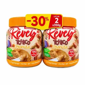 Crème de cacahuètes 2x350g -30% - REVEY