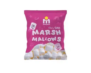 Marshmallows pink & white en tube 75g - MARJANE