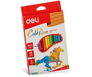 DELI Exécuter des crayons colorés 18 couleurs