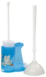 Brosse + Ventouse Wc Avec Support