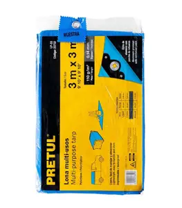 Bache 3x3m bleu