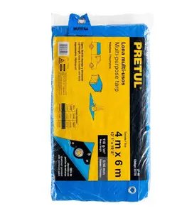 Bache 4x6m bleu