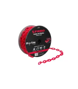 Chaîne en plastique Rouge 5 mm