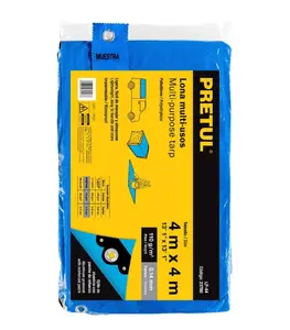 Bache 4x4m bleu