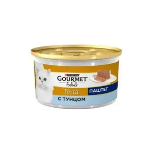 Nourriture humide Pate dorée pour chats, avec thon, pot, 85 gr