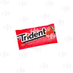 Chewing Gum Fraise Sans Sucre Trident 5 Unités