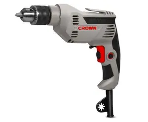Perceuse Rotatif 550W 10Mm Mandrin Autocerant Vvr 0-2800T/Min Crown Ref Ct10143C