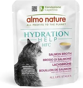 Almo Nature Aide à l'hydratation Brodo di Salmone con Filetti di Salmone 50g