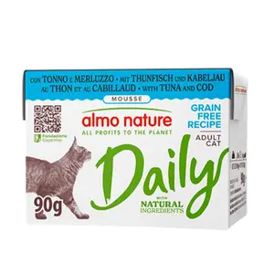 Almo Nature Thon et morue de chat quotidiens 90g