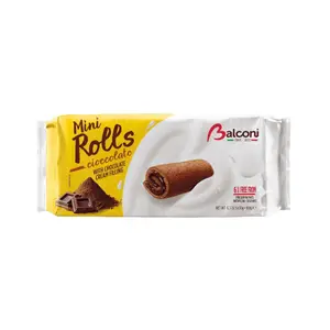 Mini Génoises Roulées Au Chocolat Mini Rolls 180G - Balconi