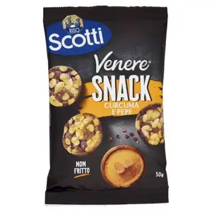 Riz snack venere curcuma et poivre 50g - SCOTTI