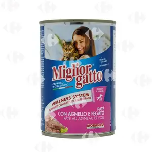 Paté Chat Agneau/Foie 400G