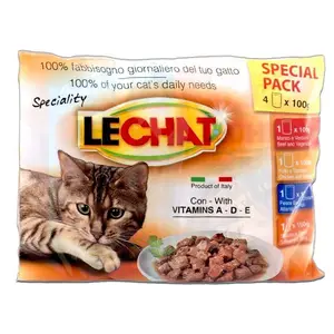 LeChat Emballage multiple 4x100g