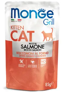 Monge Grill Nourriture au Saumon pour Chatons, 85g