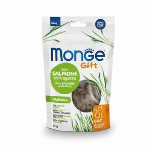 MONGEGIFT CAT HAIRB SALM/CATNIP 60g