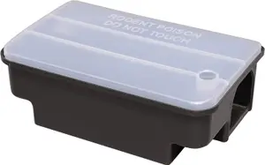 Boite D'Appat A Rat Noir Avec Couvercle Transparent