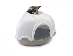 IMAC Boîte à litière pour chats, gris 52x52x44.5cm