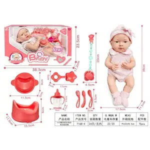 7168-4 – Bébé poupée 16 pouces avec tétine fonctionnelle