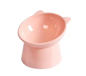 Leopet Bol de chat élevé Rose, 150ml