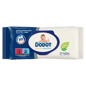 Lingette bébé sensitive pH neutre x54 unités - DODOT