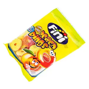 Gomme anneaux pêche 100g - FINI