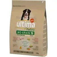 Croquettes nature no grain à la dinde pour chien adult 2,7kg - ULTIMA